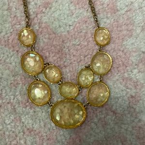 Clear statement necklace